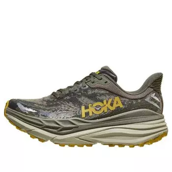 Кроссовки stinson 7 'olive haze forest cover' Hoka One One, зеленый