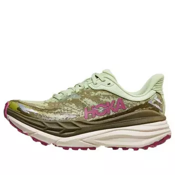Кроссовки stinson 7 'seed green beet root' Hoka One One, зеленый