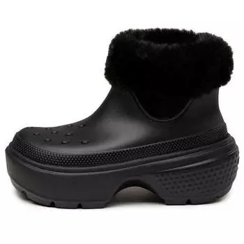 Кроссовки stomp lined boot 'black' Crocs, черный