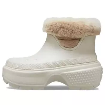 Кроссовки stomp lined boots 'stucco' Crocs, белый