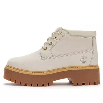 Кроссовки stone street mid lace up waterproof boots 'white nubuck' Timberland, белый