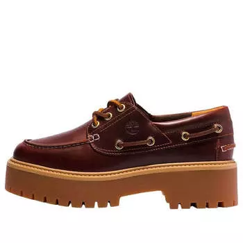 Кроссовки stone street premium boat Timberland, бургундия