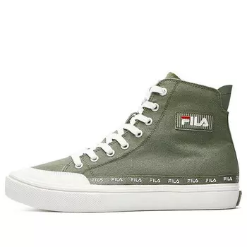 Кроссовки strada high-top canvas shoes green Fila, зеленый