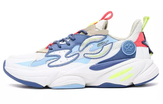 Кроссовки Strange Bomb для бега мужские с низким верхом белый/синий Erke