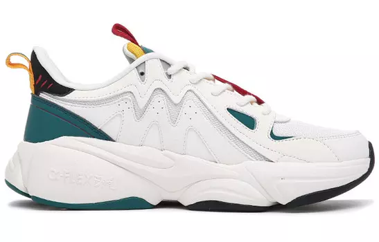 Кроссовки Strange Bomb для бега мужские с низким верхом белый/зеленый/красный Erke