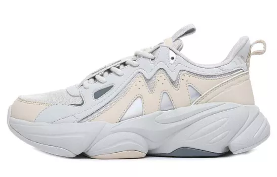 Кроссовки Strange Bomb для бега женские с низким верхом белый/серый Erke