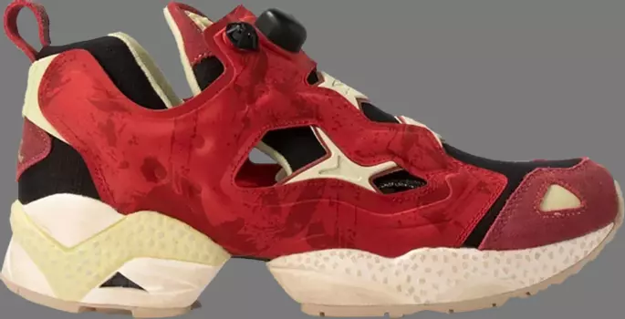 Кроссовки street fighter x instapump fury 'zangief' Reebok, красный