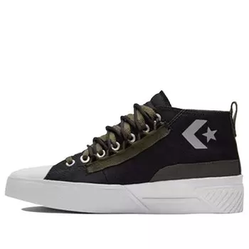 Кроссовки street utility unt1tl3d cs canvas shoes black/green Converse, черный