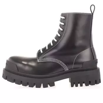 Кроссовки strike lace up boots 'black' Balenciaga, черный