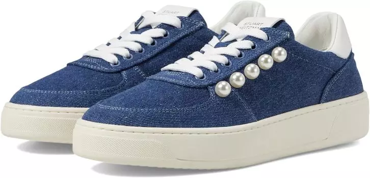 Кроссовки Stuart Weitzman Courtside Pearl Sneaker, цвет Washed/White