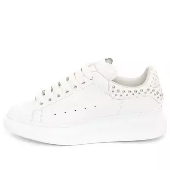 Кроссовки studded oversized sneakers 'white' Alexander Mcqueen, белый