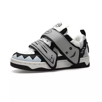 Кроссовки STUR YSN Skateboarding Shoes Unisex Low-top, белый/черный