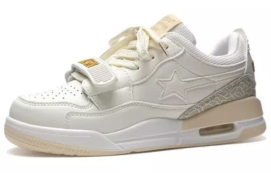 Кроссовки STUR YSN Skateboarding Shoes Women's Low-top White, белый