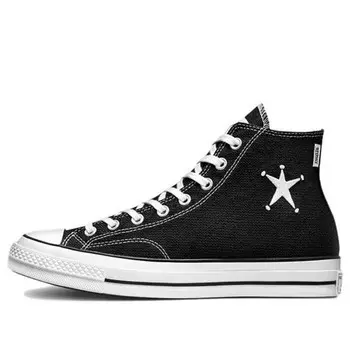 Кроссовки stussy x chuck 70 high 'black' Converse, черный