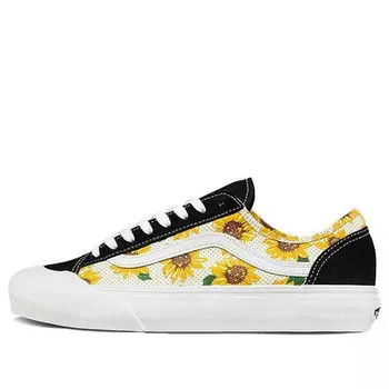 Кроссовки style 36 black/yellow Vans, черный