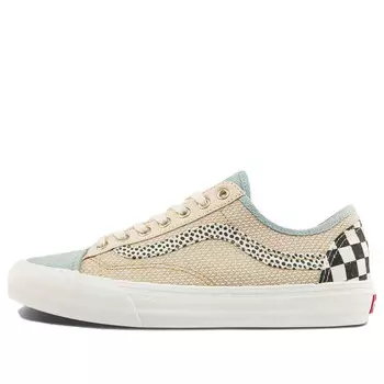 Кроссовки style 36 decon sf low tops casual skateboarding shoes brown blue Vans, коричневый