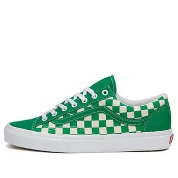 Кроссовки style 36 'jolly green checkerboard' Vans, зеленый