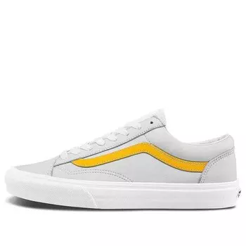 Кроссовки style 36 'leather pop - spectra yellow' Vans, белый