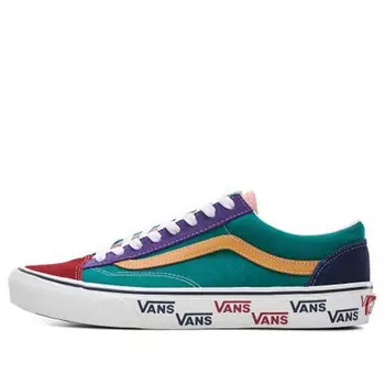 Кроссовки style 36 red/blue/green Vans, красный