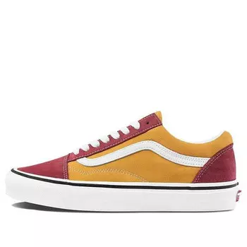 Кроссовки style 36 red/yellow Vans, красный