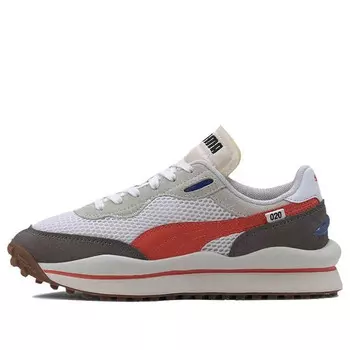 Кроссовки style rider 'stream on - white orange' Puma, белый
