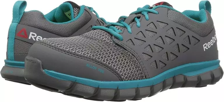 Кроссовки Sublite Cushion Work Alloy Toe SD Reebok, цвет Grey/Turquoise