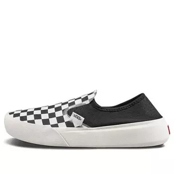 Кроссовки subtle checkerboard shoes black/white Vans, черный