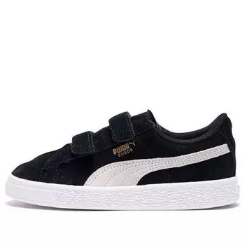 Кроссовки suede 2 straps 'black white' Puma, черный