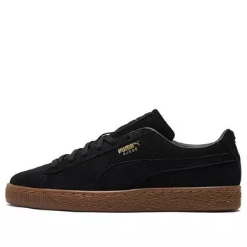 Кроссовки suede 'black gum' Puma, черный