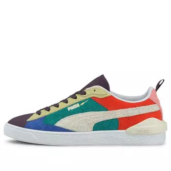 Кроссовки suede bloc wtformstrip leisure board shoes purple/blue/green Puma, фиолетовый