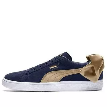 Кроссовки suede bow varsity 'peacoat' Puma, синий