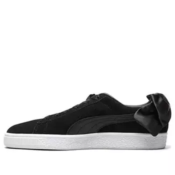 Кроссовки suede bow wn's black Puma, черный