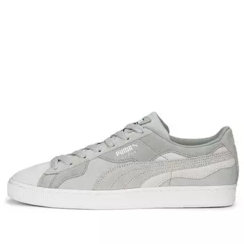 Кроссовки suede 'camowave earth - feather grey' Puma, серый