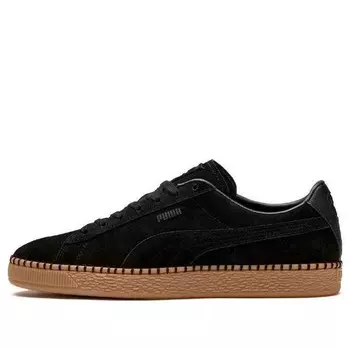 Кроссовки suede classic blanket stitch 'black' Puma, черный
