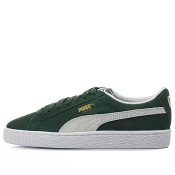 Кроссовки suede classic leisure shoes green Puma, зеленый