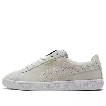 Кроссовки suede classic metal badge 'white team gold' Puma, золотой