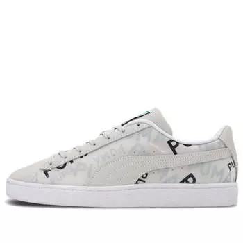 Кроссовки suede double layer 'gray black white' Puma, серый