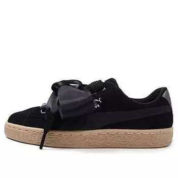 Кроссовки suede heart 'safari - black' Puma, черный