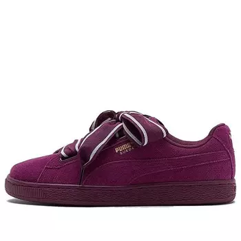 Кроссовки suede heart satin 2 'dark purple' Puma, фиолетовый