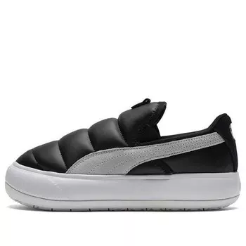 Кроссовки suede mayu slip-on shoes black/white Puma, черный