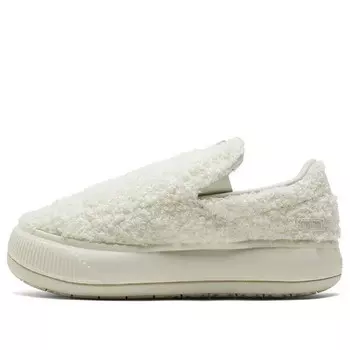 Кроссовки suede mayu slip-on 'teddy - marshmallow' Puma, белый