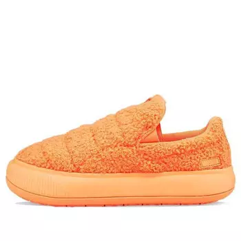 Кроссовки suede mayu slip-on 'teddy - neon citrus' Puma, оранжевый
