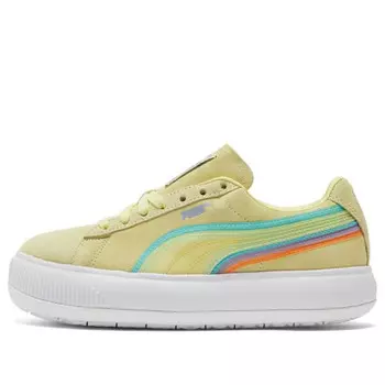 Кроссовки suede mayu 'yellow white purple' Puma, желтый