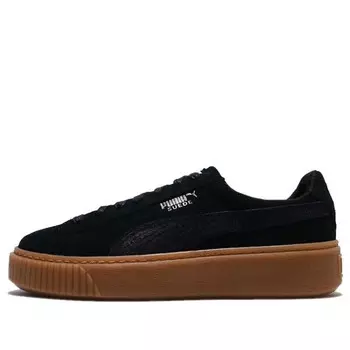 Кроссовки suede platform animal low top black Puma, черный