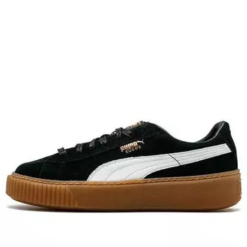 Кроссовки suede platform 'black gum' Puma, черный