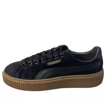 Кроссовки suede platform 'black' Puma, черный