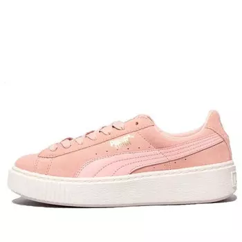 Кроссовки suede platform core 'coral cloud whisper white' Puma, красный