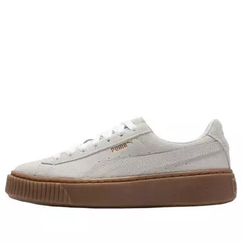 Кроссовки suede platform core l 'whisper white' Puma, синий