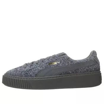 Кроссовки suede platform elemental Puma, серый