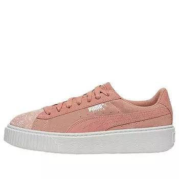Кроссовки suede platform pebble 'pink' Puma, розовый